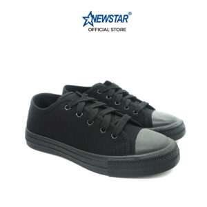 NewStar Black School Shoes W699B [Shoe Lace] Kasut Hitam